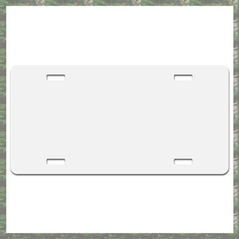 14Piece Sublimation License Plate Blanks, Automotive Sublimation License Plates Tag Thickness 0.65Mm Metal White