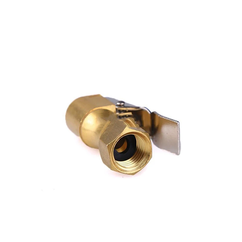 

2pcs 1/4\\\" NPT Straight Brass Lock-on Tire Inflator Female Chuck Pump Conversion Connector Tools Fast Conversion Head