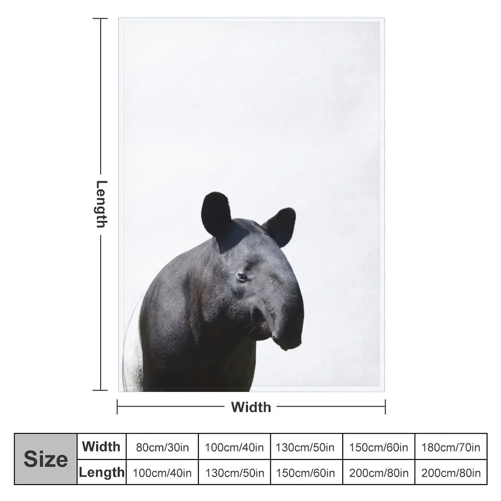 The Most Handsome Tapir in the World Throw Blanket Soft Plush Plaid Extra Large Throw Vintage Blankets