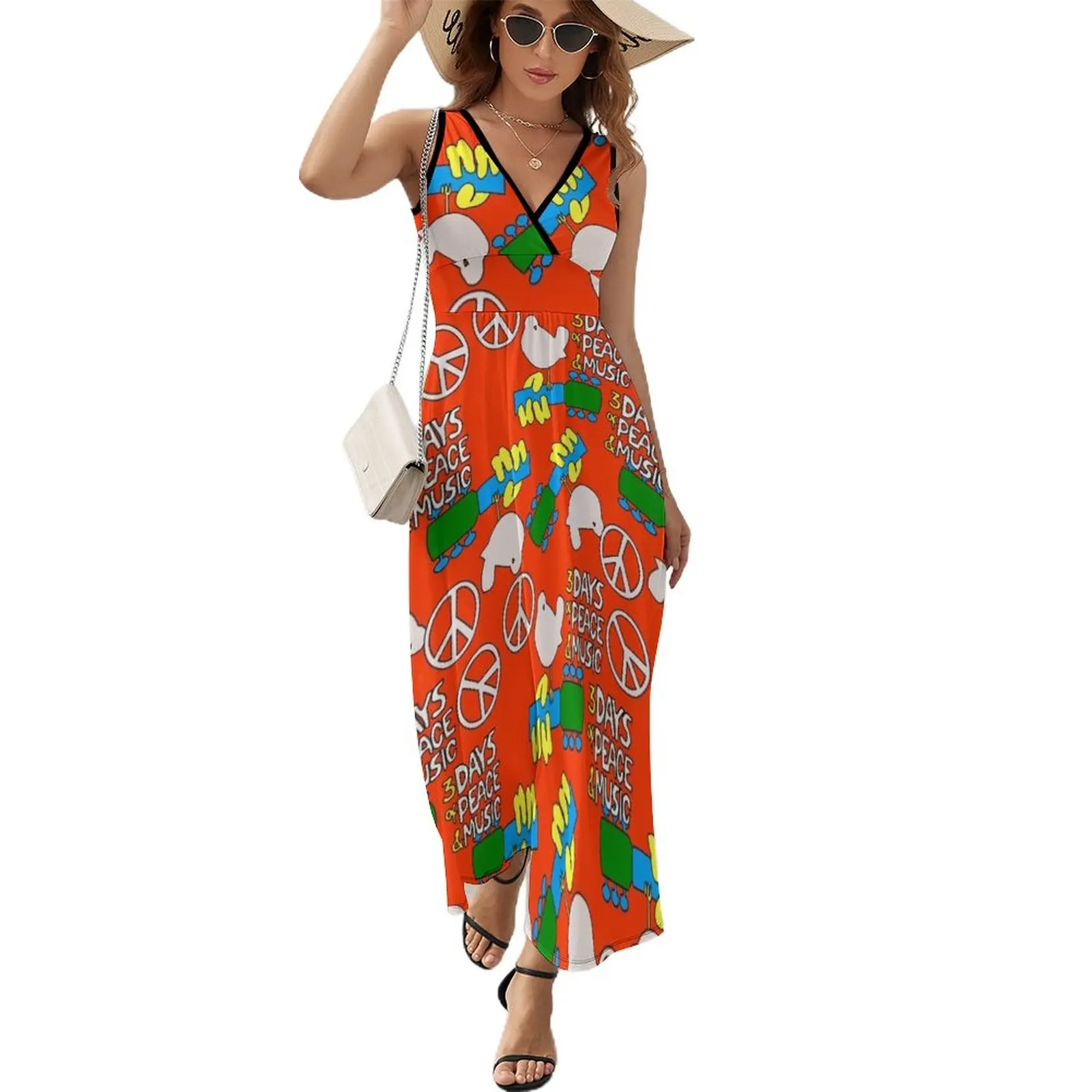 

woodstock 1969 Sleeveless Dress summer outfits for women 2023 ceremony dresses