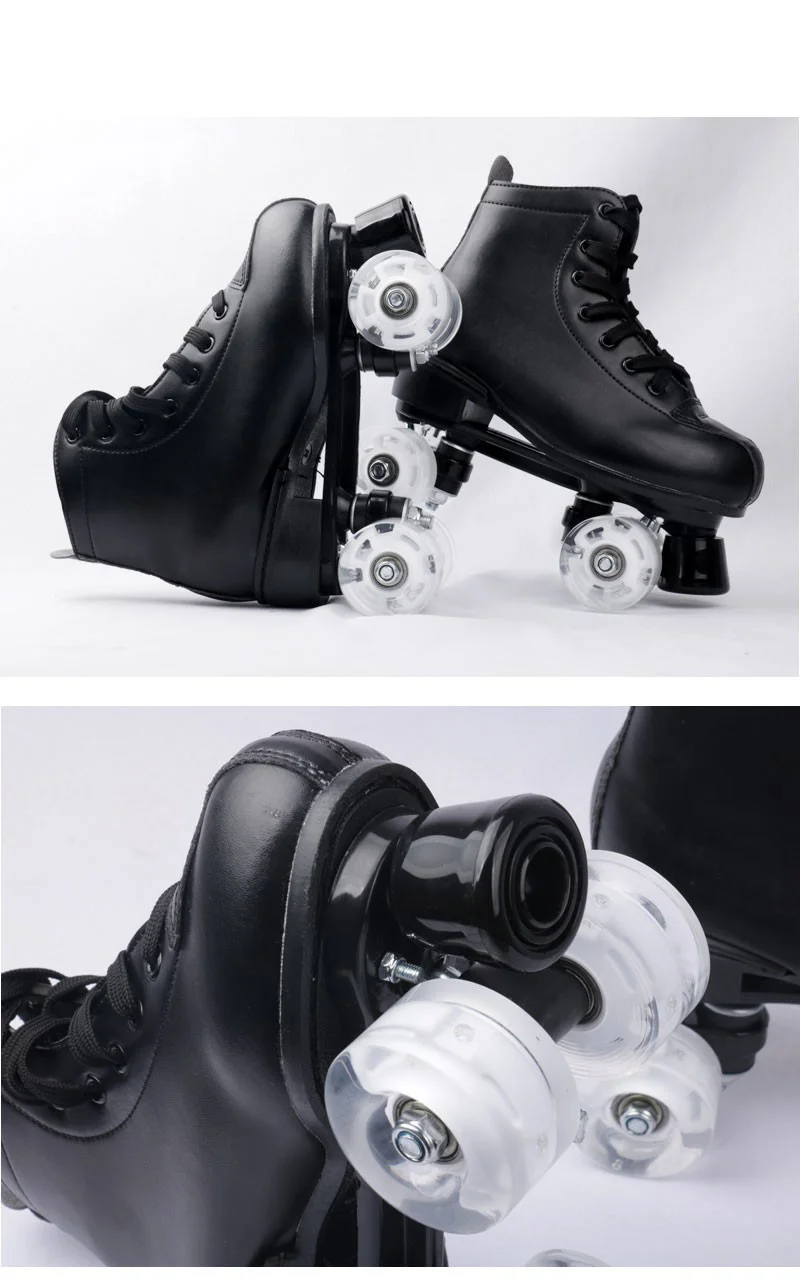 زلاجات دوارة للبالغين، زلاجات دوارة مزدوجة الصف، زلاجات دوارة للبالغين، زلاجات دوارة للمبتدئين من الذكور والإناث #6