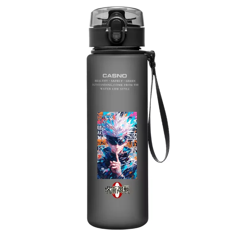 Jujutsu Kaisen Large Capacity Satoru Gojo Itadori Yuji Anime 560ML Water Cup Portable Plastic Outdoor Water Bottle for Fan Gift