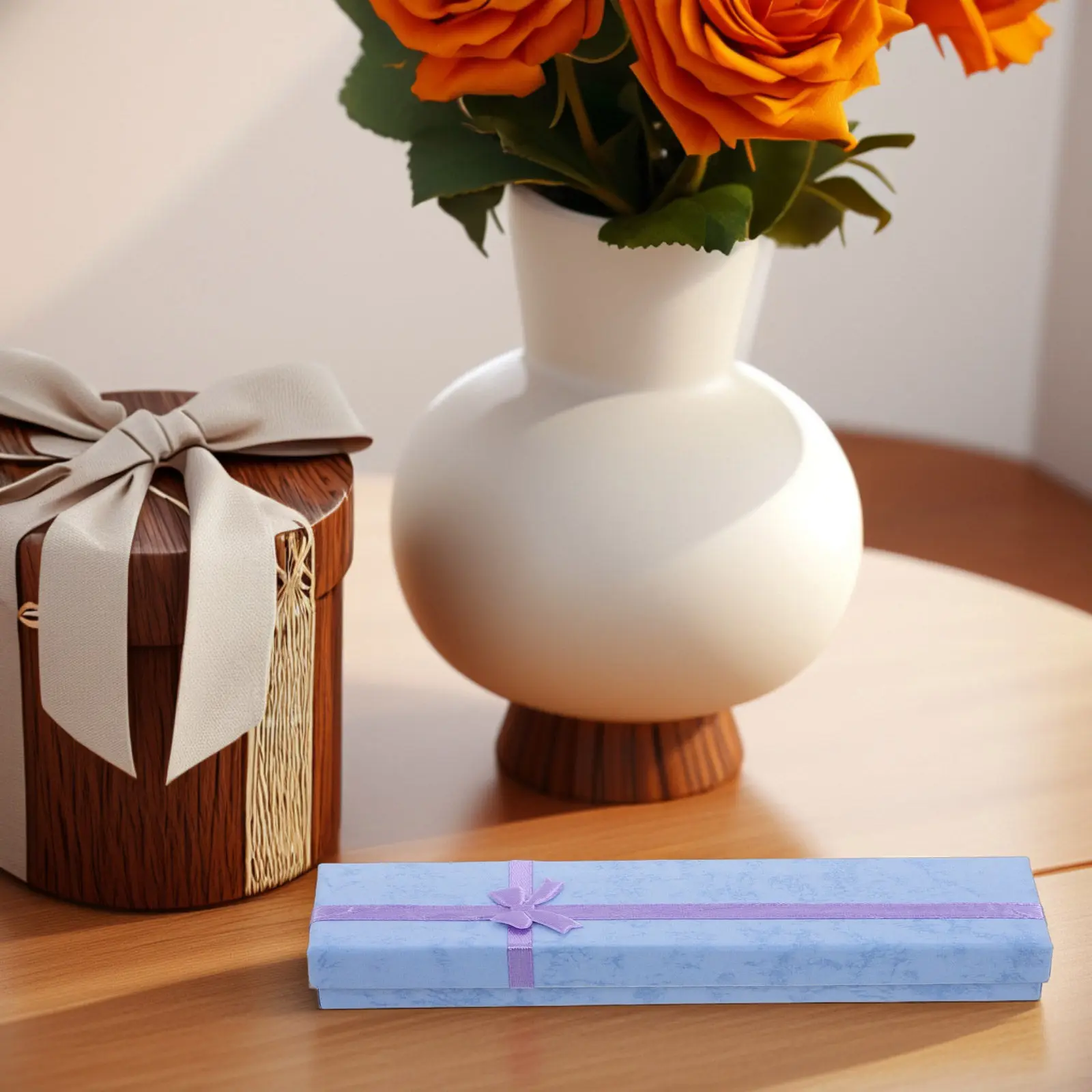 

Paper Bracelet Box Rectangle Jewelry Packaging Storage Cardboard Case Organizer for Necklaces Bangles Wedding Proposal