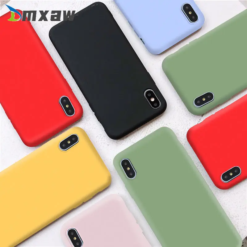 For Vivo S5 Y19 Z1 V17 Pro Neo Nex 3 A S V15 Pro Y17 Y15 Y12 Y11 X27 X23 Phone Case Cute Matte Solid Candy Simple Silicone Cover