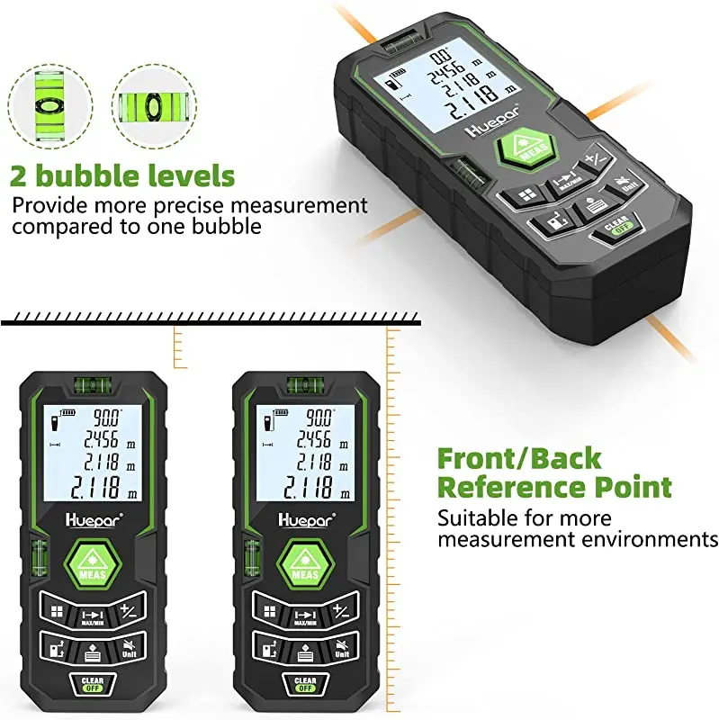 Huepar X6-LM120 Smart Digital Light Long Laser Distance Meter Measuring Instruments