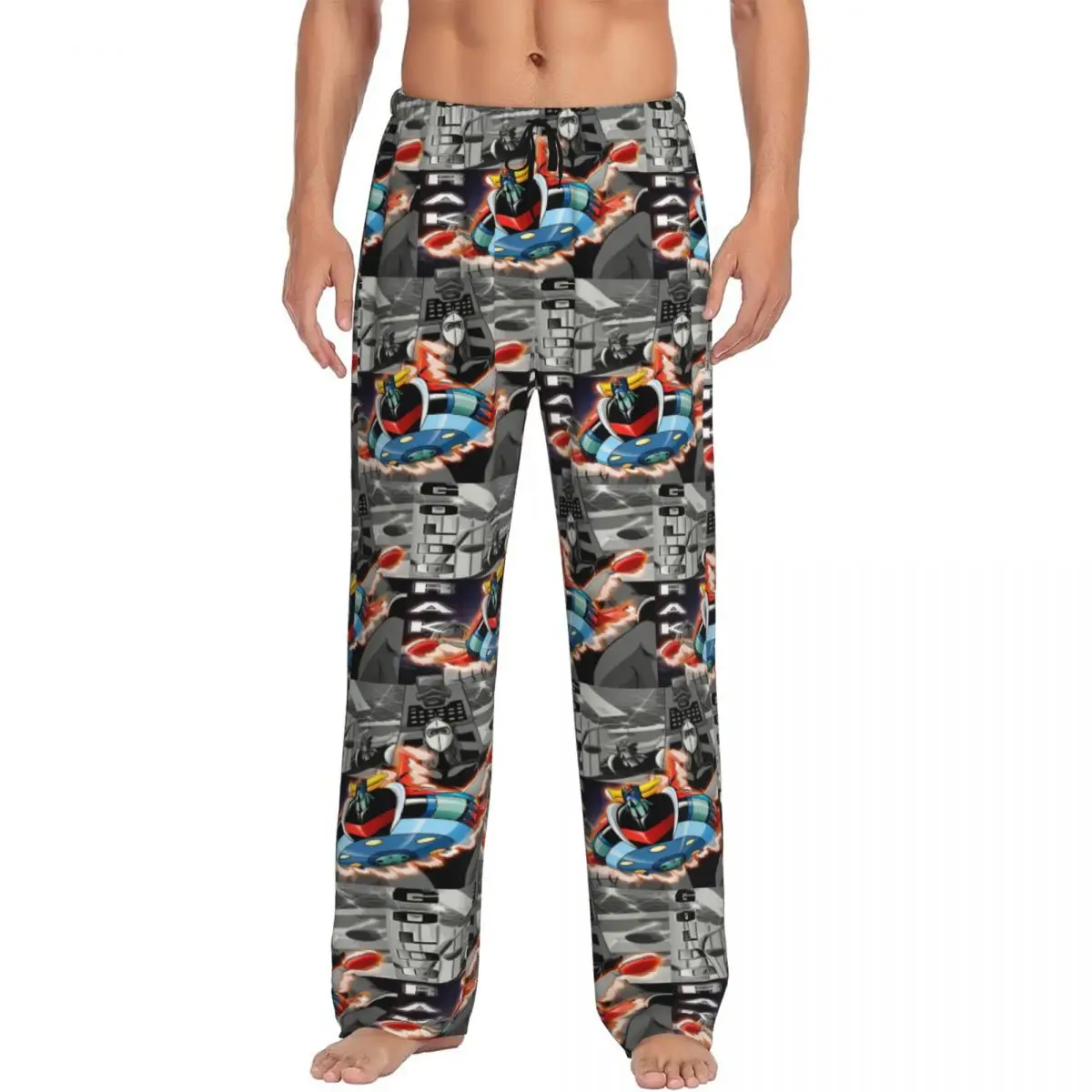 Custom Print Goldrake Goldorak G-Grendizers Mazingers Z Pajama Pants UFO Robot Grendizer Sleep Sleepwear Bottoms with Pockets