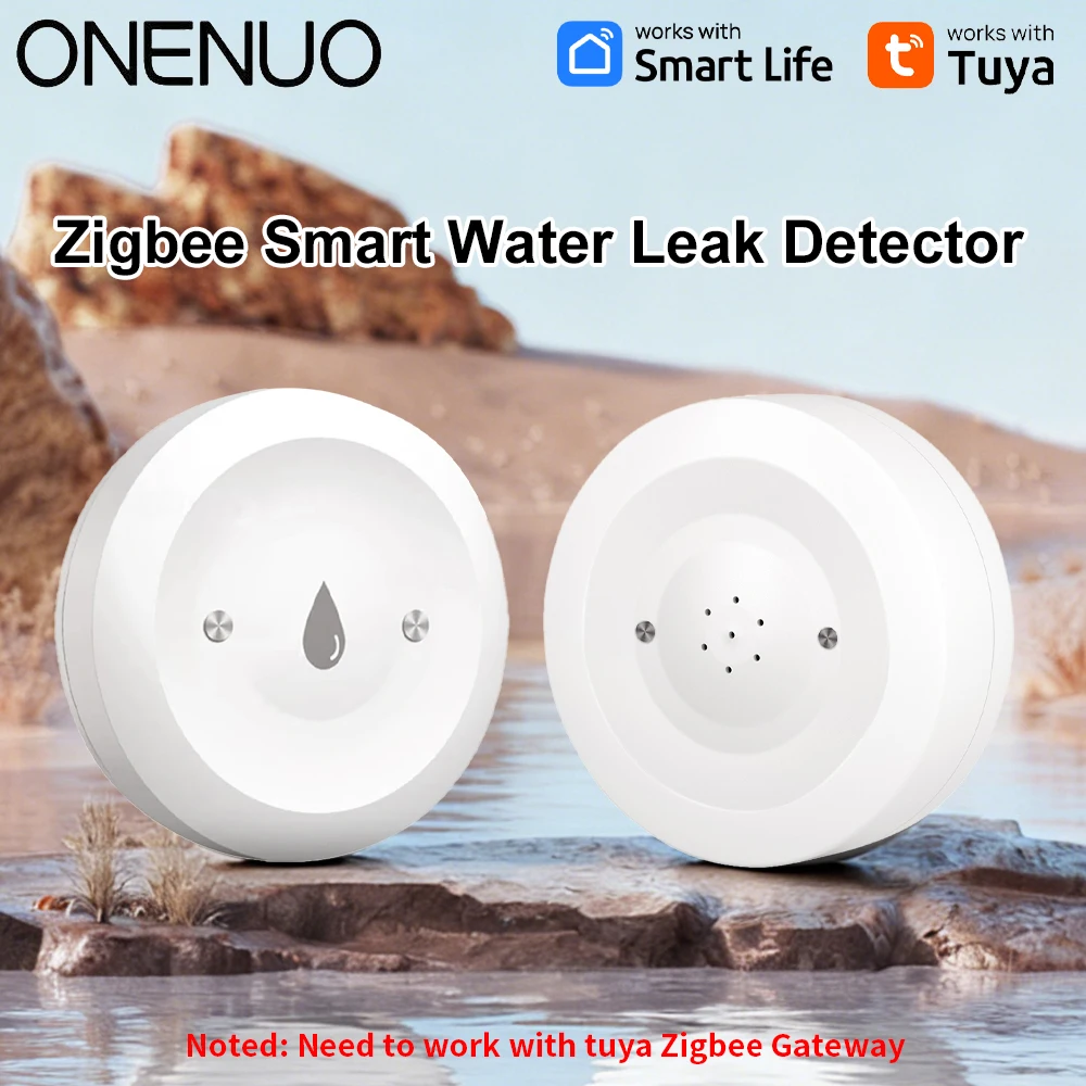 

Умный датчик воды Tuya ZigBee, детектор утечки, сигнализация об утечке воды, приложение Smart Life, удаленный монитор, работает со шлюзом Zigbee
