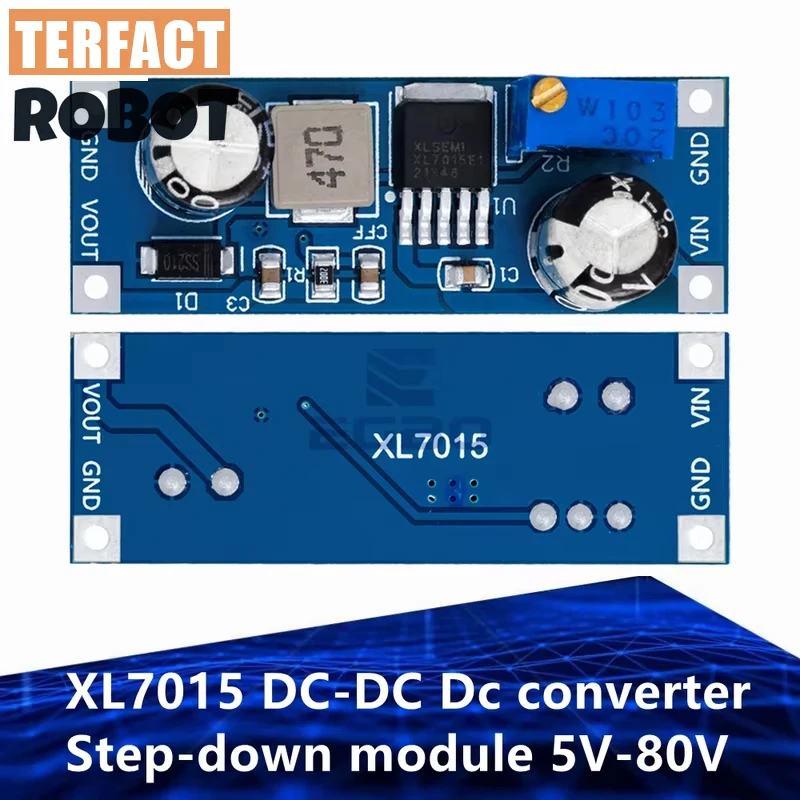 1~10PCS XL7015 DC-DC Dc converter Step-down module 5V-80V Wide voltage input 7005A LM2596 EGBO