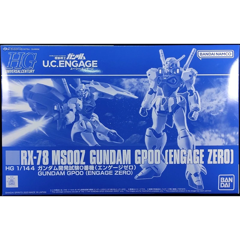 Bandai Genuine HGUC RX-78 MS00Z GUNDAM GP00 (Engage Zero) Anime Action Figure Robot Assembly Model Toys Ornaments Gift Children