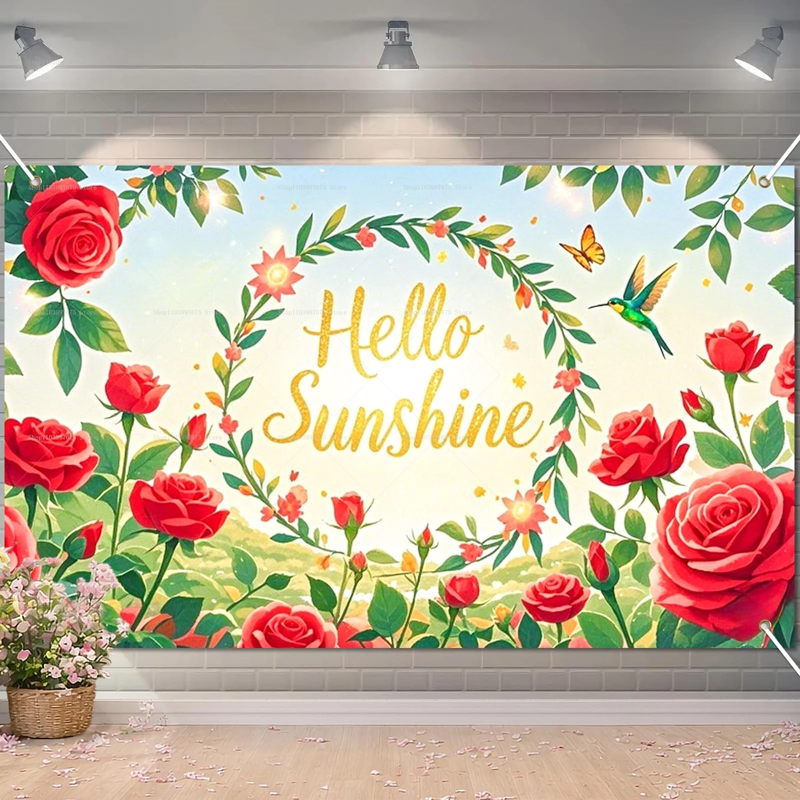 Summer Clothing Banner - Sfondi 2D con Fiori 'Hello Sunshine',