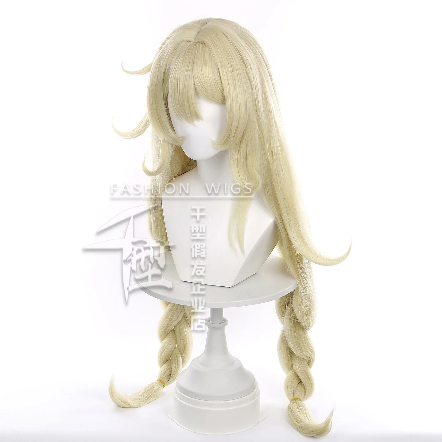 Genshin-pelucas de Cosplay de impacto para mujer, peluca de Cosplay de Alicia para Halloween, pelo sintético resistente al calor de 90cm de largo para fiesta + gorro de peluca