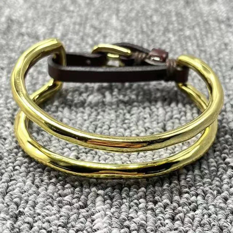 

High quality exquisite fashion electroplating 14K gold color luxury uno de 50 bracelet jewelry gifts