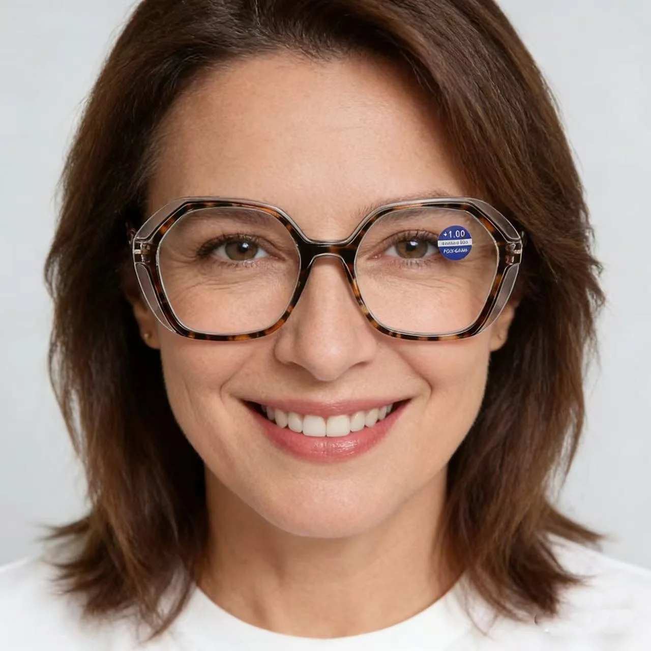 

Fashion Ladies Reading Glasses Personality Cat Eye Glass Frame Transparent Reading Computer Eyeglasses