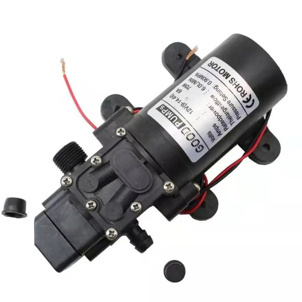 6L/Min DC 12V Diaphragm Agricultural High Pressure Durable Car Washing Water Pump Self Priming Pump Water Sprayer