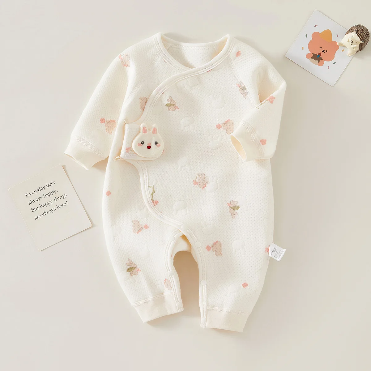 AYNIGIELL Spring Autumn 0-6 Months Baby Rompers 100% cotton Newborn baby girls boys Clothes of Long Seeve Infant Clothing