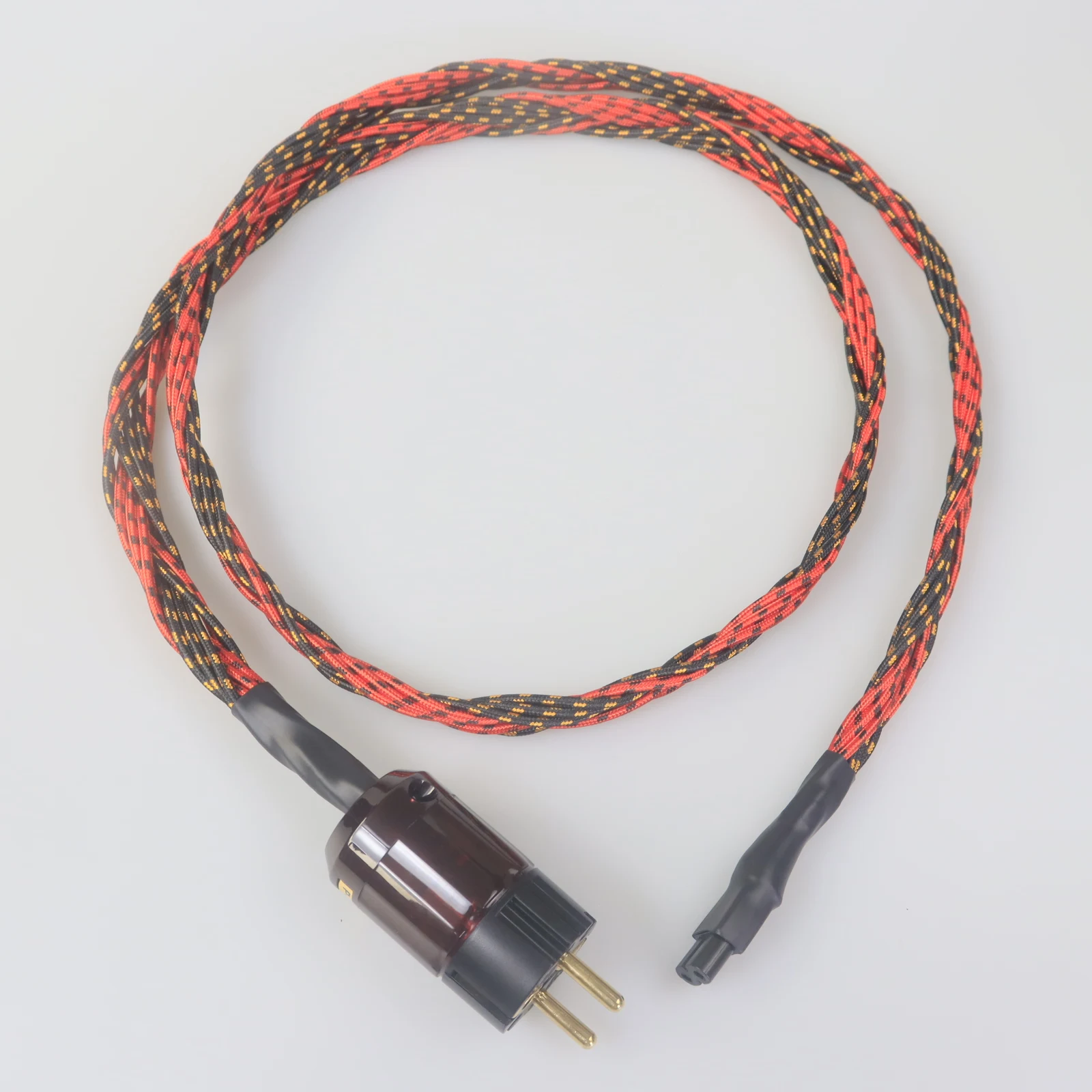 Western Electric Pure Copper UE/US audio power cord Hi-Fi Speaker System Miniature Figure-8 Power Cable 2Pin C7 IEC Connector