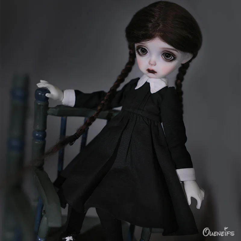 Milia  BJD Doll 1/6 Plus Gothic Movable Joint Fullset Weddnesday Similar Styling Girl For Gifts YOSD Doll