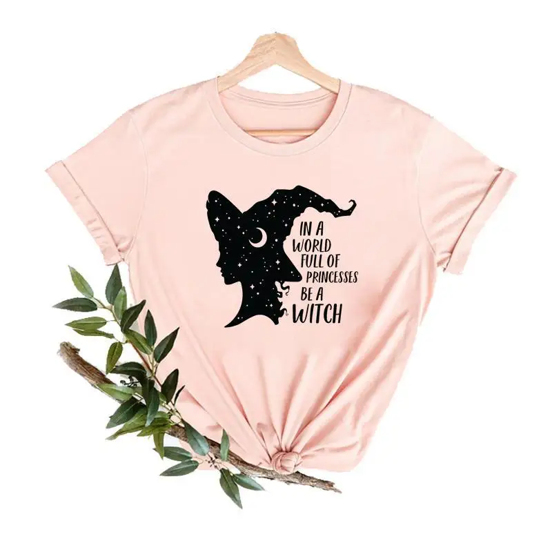 할로윈 추수감사절 Hexenbiest 프린트 반팔 티셔츠 미적 그래픽 하라주쿠 여성용 탑