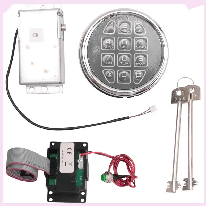 

B24B Safe Lock Электронный цифровой сейф Замена соленоида с 2-мя ключами