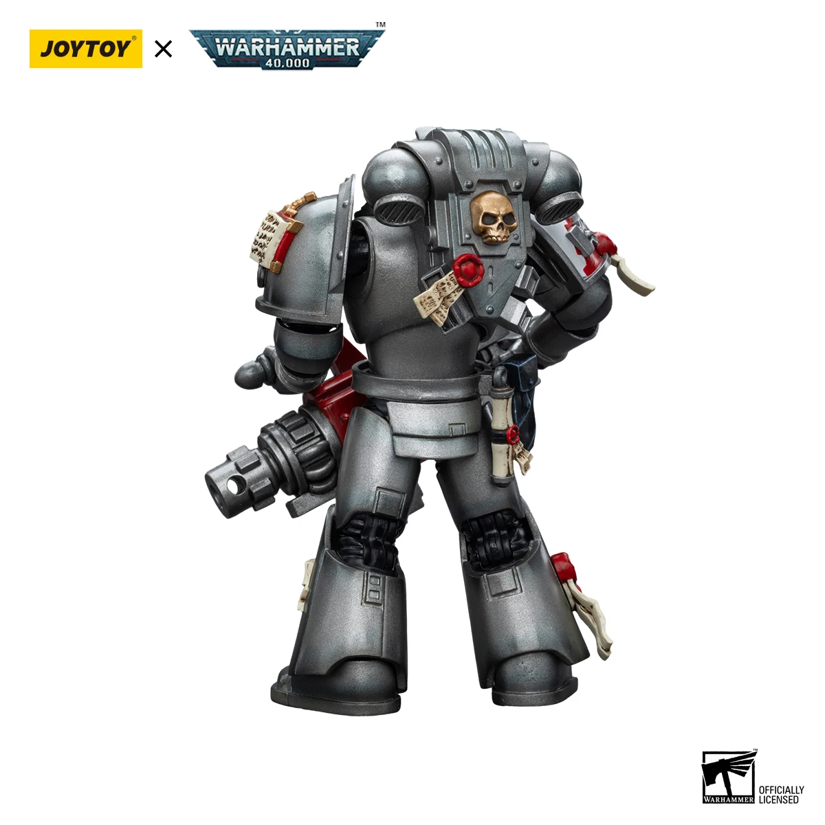 [IN VOORRAAD] JOY TOY Warhammer 40K 1/18 Action Figure Grey Knights Strike Squad Grey Knight met Psycannon Anime Militair Model