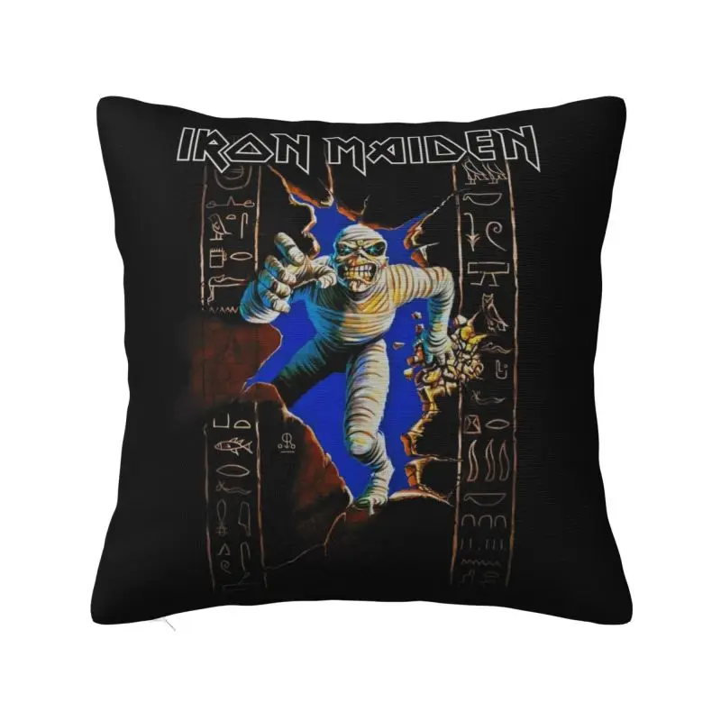 Custom Maidens Heavy Metal Pop Iron Cushion Cover Soft Modern Pillow Case