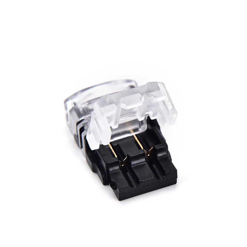 1pcs 2 pin led strip to wire connector 8mm/10mm tape light connector conductor1pcs 2pin Quick Connector cable clamp