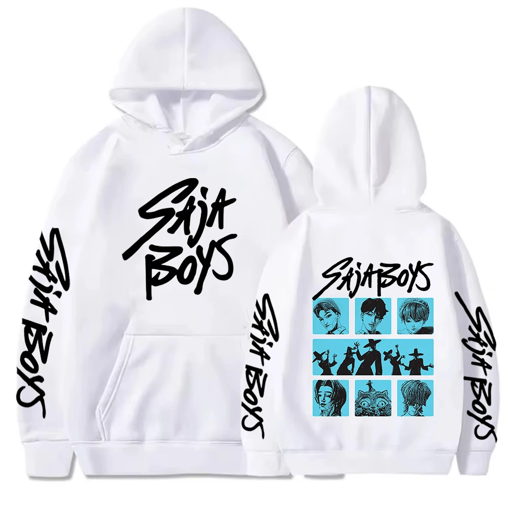 حار Kpop شيطان الصيادين سادة الأولاد طباعة هوديي الخريف الشتاء طويلة الأكمام عارضة البلوز