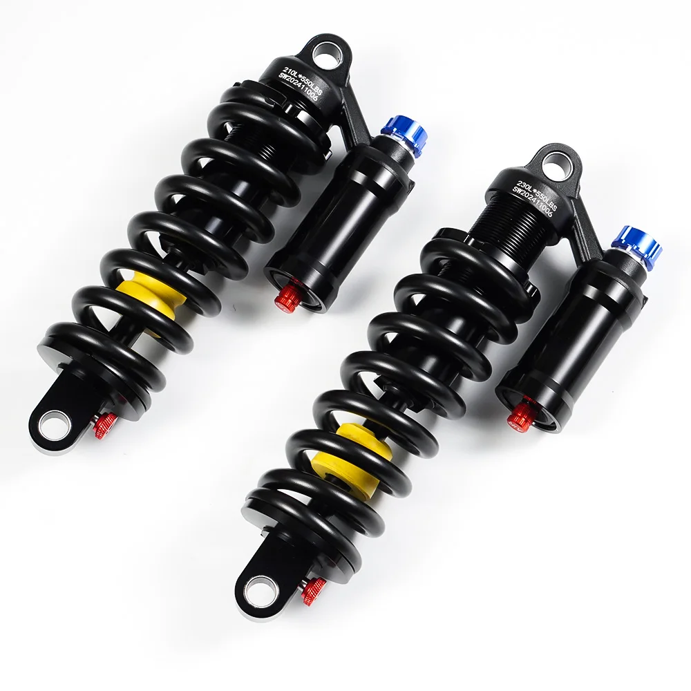 Amortiguador trasero CNC para bicicleta de montaña, amortiguadores de aire eléctricos para ciclismo, suspensión para bicicleta de descenso, apto para 26 27,5 29 pulgadas