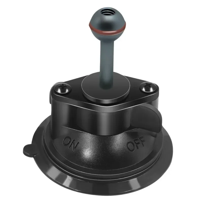 20mm Ball Mount Twist Lock Suction Cup Base Window Mount 360 Degree Rotation for  Double Socket Action Camera Accessory