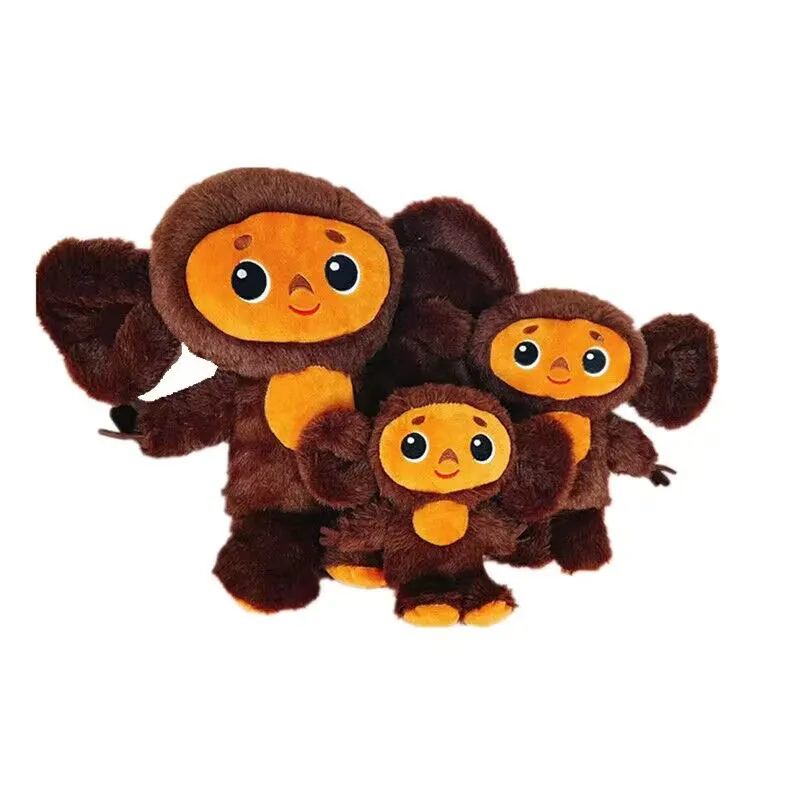 18/23CM Kawaii Cheburashka Monkey Plush Doll Stuffed Animal Big Ears Monkey Popular Movie Character Toys Kids Girl Birthday Gift