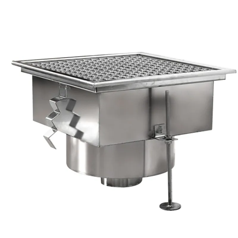 Sanitary industrial drainage channels, stainless steel floor drain grilles for commercial kitchens