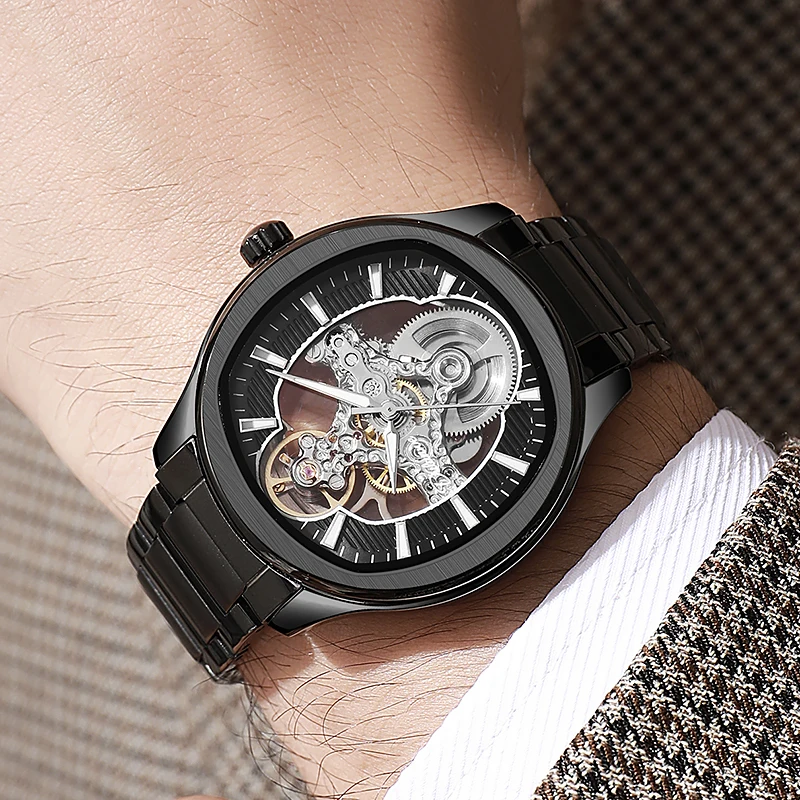 Lnverted Tourbillon Design Uhr – Leather Watch Band Men Bewertung und Preis