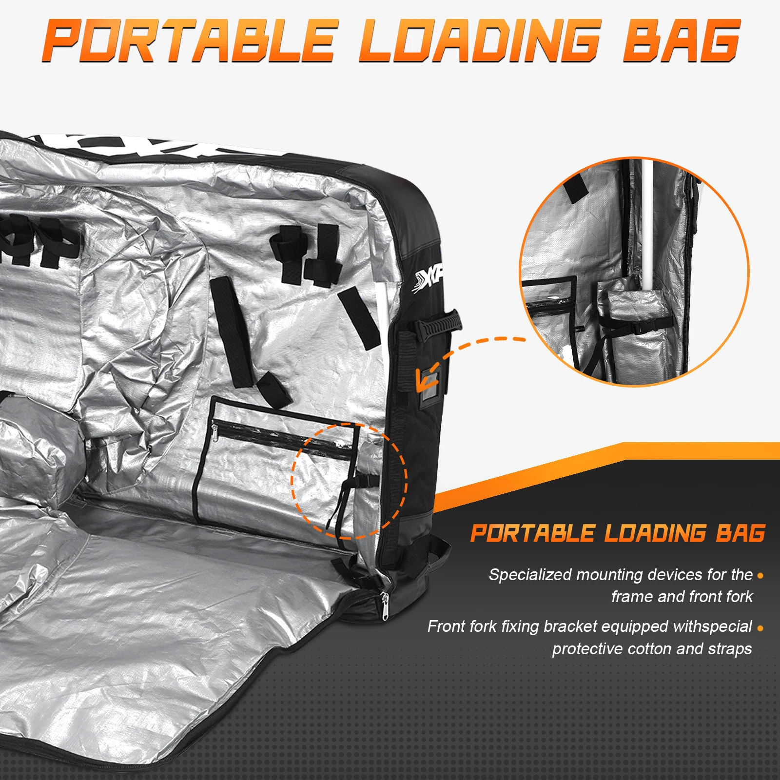 

Oversized Capacity Bikes Box With Wheels for 26/27.5/29in MTB & 700C Road Bicycle Mountain Bike Cycling Carry Case Waterproof