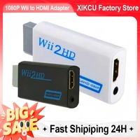 1080P Full HD Wii To HDMI-compatible Converter Adapter Wii 2 HDMI--Compatible 3.5mm Jack Audio Video Cable 720P For PC HDTV