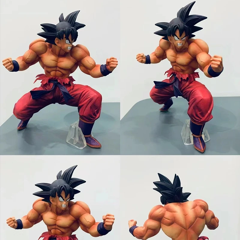 21cm Dragon Ball Z Son Goku Anime Figure Kaioken Action Figurine Pvc Statue Collection Model Decoration Ornaments Toys Gift