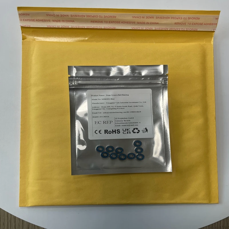 10PCS MR83RS 3x8x3 mm Bearing ABEC-7 Blue Sealed MR84RS MR85RS MR95RS MR105RS MR115RS MR126RS MR128RS MR148RS MR117RS MR137RS