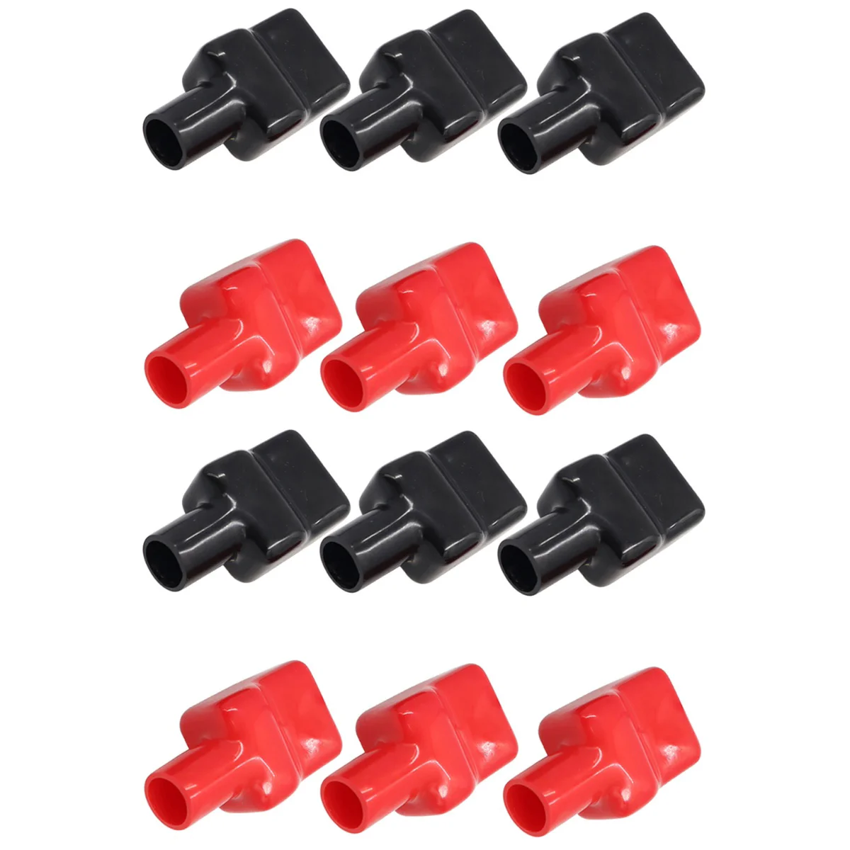 

2 Pack Protection Cap Terminal Insulating Electric Cable Batteries Cover Covers 400X250X200CM Rubber Protector Caps