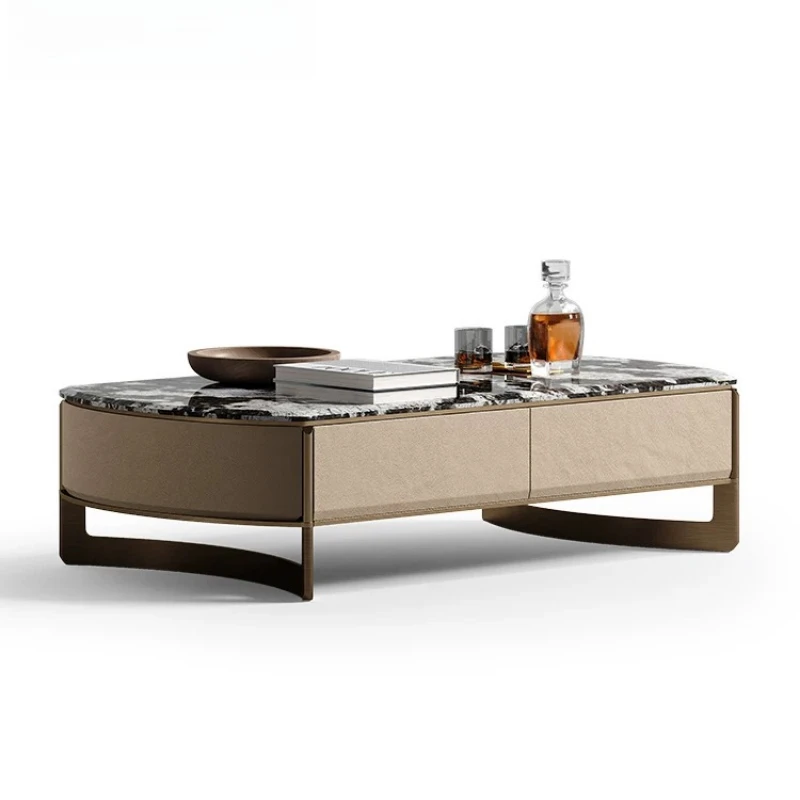 Haute couture living room TV cabinet combination, home light luxury high-end coffee table