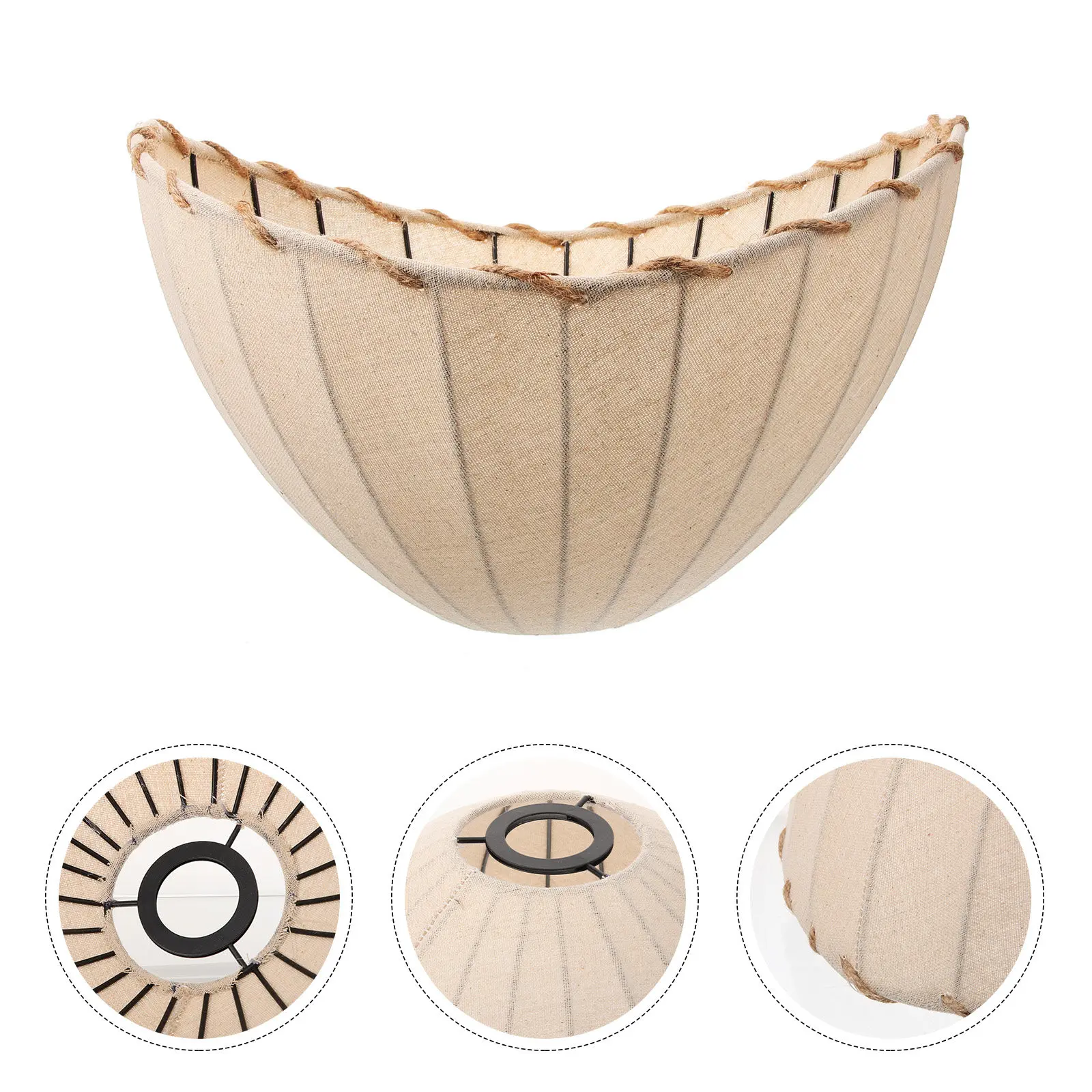 

Fabric Lamp Shade Decorative Durable Soft Warm Light Easy Install for Desk Floor Table Lamp Replacement Lampshade