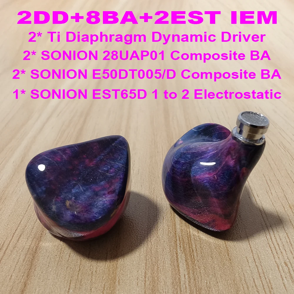 

Electrostatic in-ear Headphones IEM Earphones HiFi Headphones for Musicians Audiophile Wired Earphone 2pin Detachable Cable IEMs
