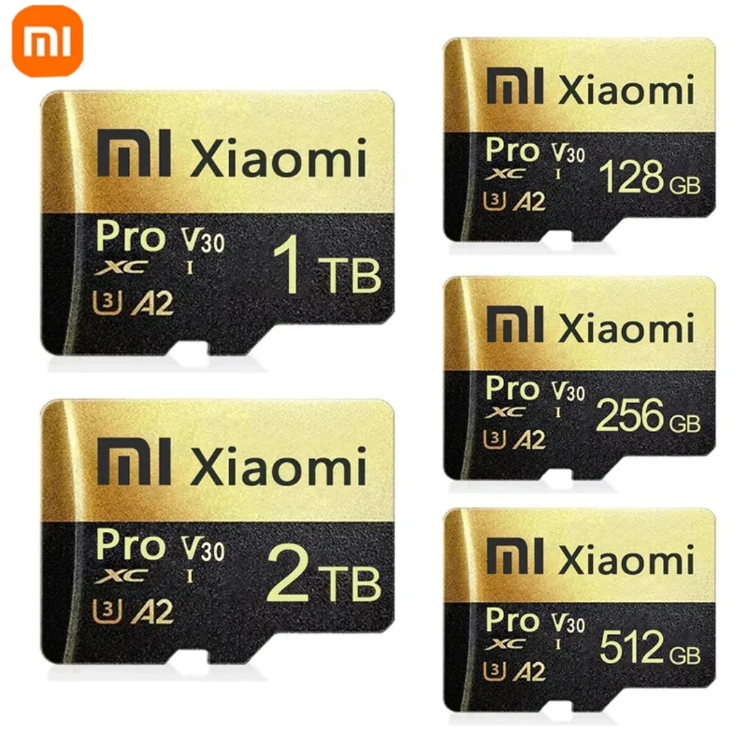 Xiaomi Mijia SD Card Class 10 TF Flash Card 1TB 2TB Gold & Black Memory Card 128GB 256GB For Mobile Phone Pc Speaker 2025