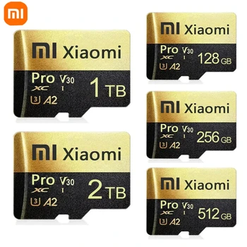 כרטיס זיכרון Xiaomi Mijia SD Class 10 TF כרטיס פלאש 1TB 2TB זהב ושחור 128GB 256GB לטלפון נייד מחשב רמקול 2025