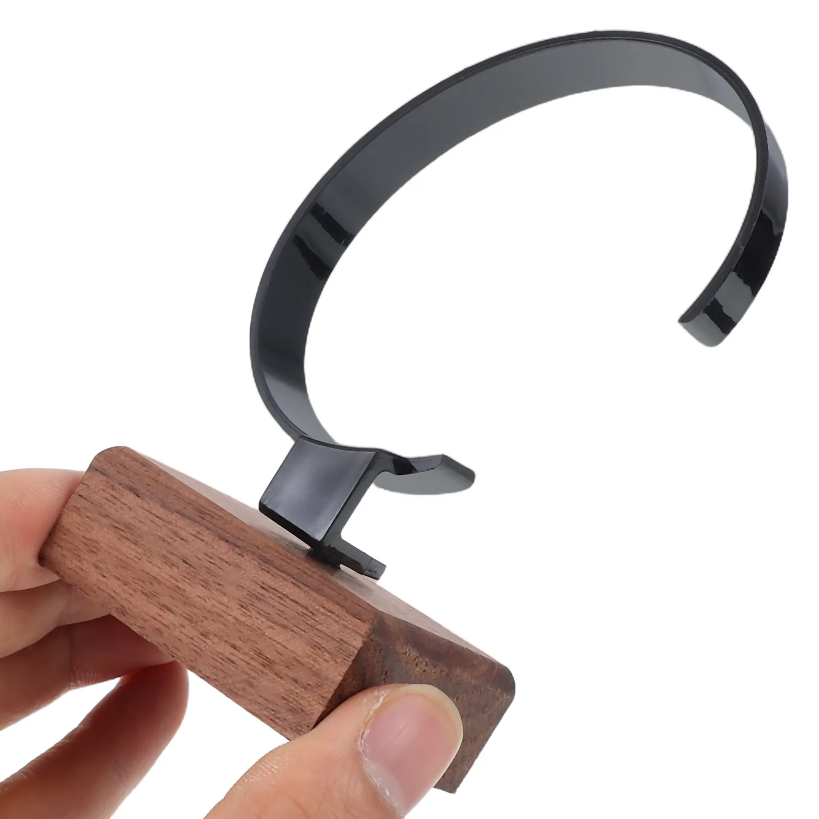 

Wrist Watch Display Stand Holder Watch Storage Stand Wood Plastic Construction Sleek Modern Design for Home Office Gift Display