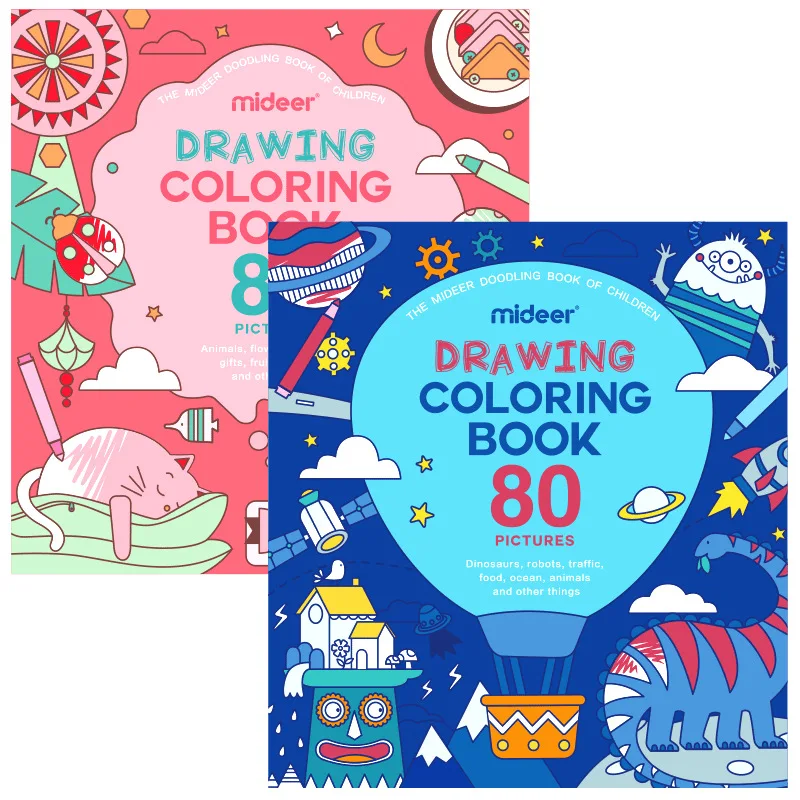 Mideer dessin livre de coloriage 80 images dessin livres d'art enfants jouets éducatifs pour enfants garçons filles