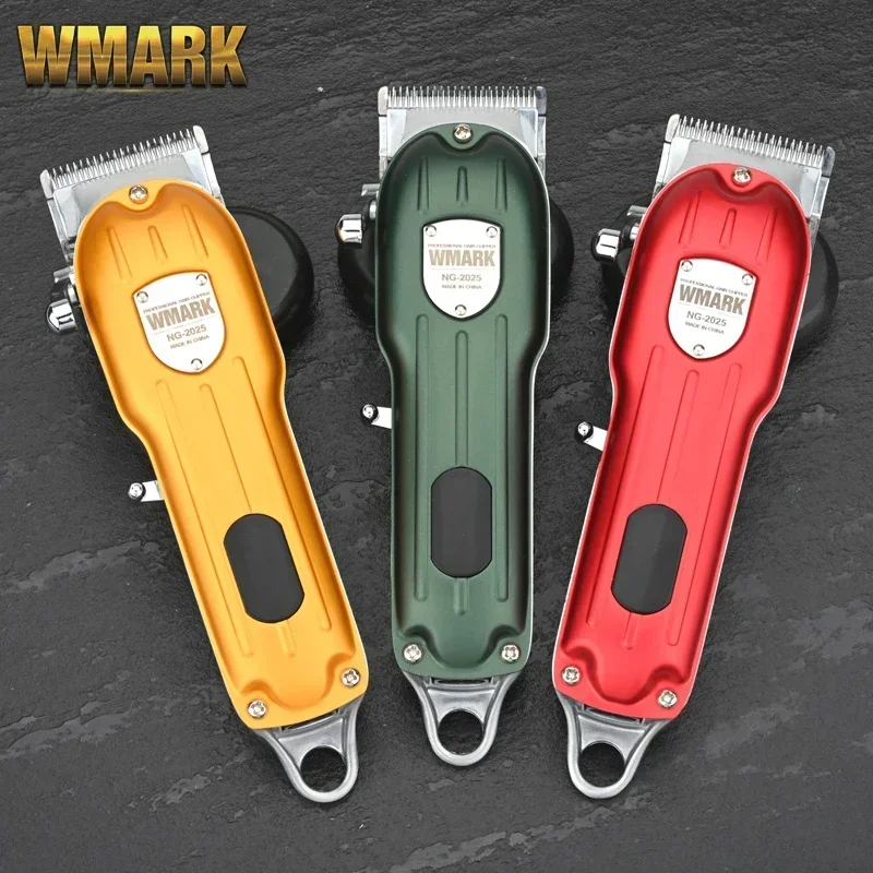 HOTSALE Trimmer WMARK NG-2025B All-Metal Hair Clipper with Charge Stand LED Display Hair Cutting Machine