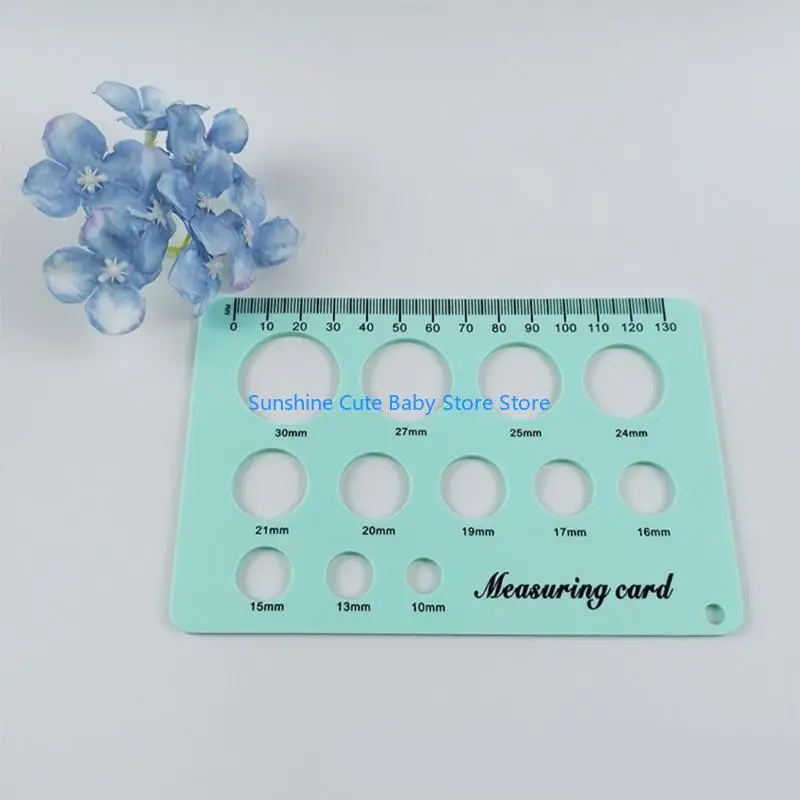 

C5AF Silicone Nipple Measuring Card Breast Flange Circle Ruler Sizing Tool Efficient Breast Feeding Supplies Accessory