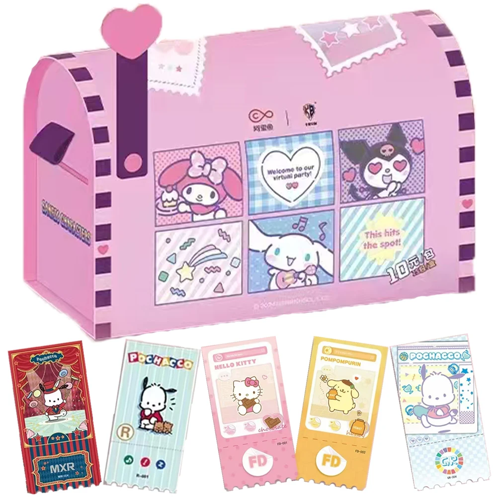 

Sanrio Collection Card For Children Pochacco My Melody Japanese Popular Original Cartoon Characters Limited Game Card Kids Toys