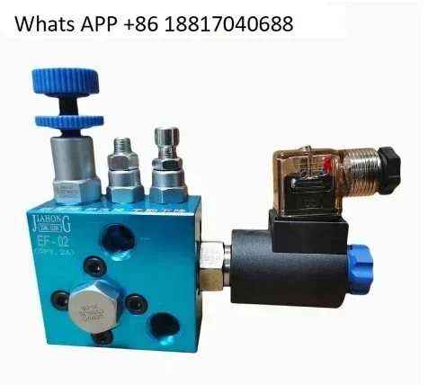 

Hydraulic Lift Compound Valve System EF-02 220V / 24V Two-way Flow Valve For HGP-2A GPY Pump
