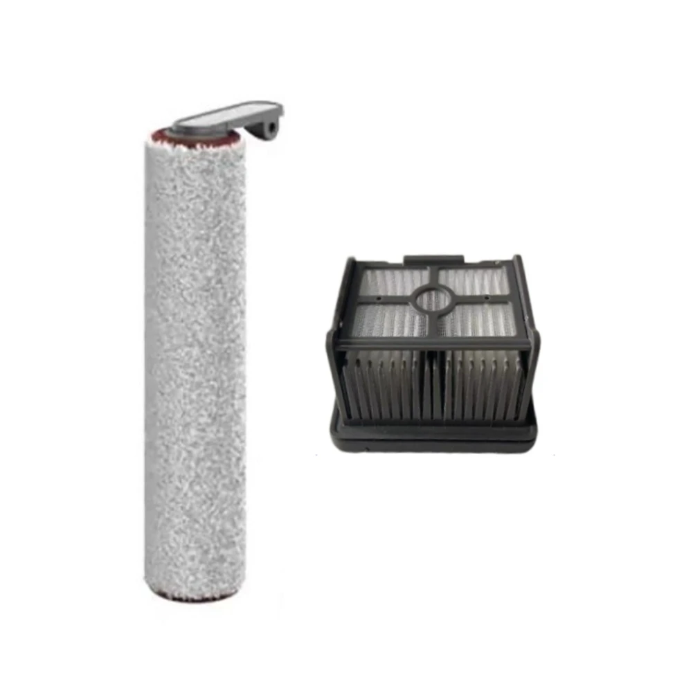 2Pcs for H12 Pro Wet & Dry Cordless Vacuum Cleaner Replacement Parts Accessories Roller Brush Hepa Filter