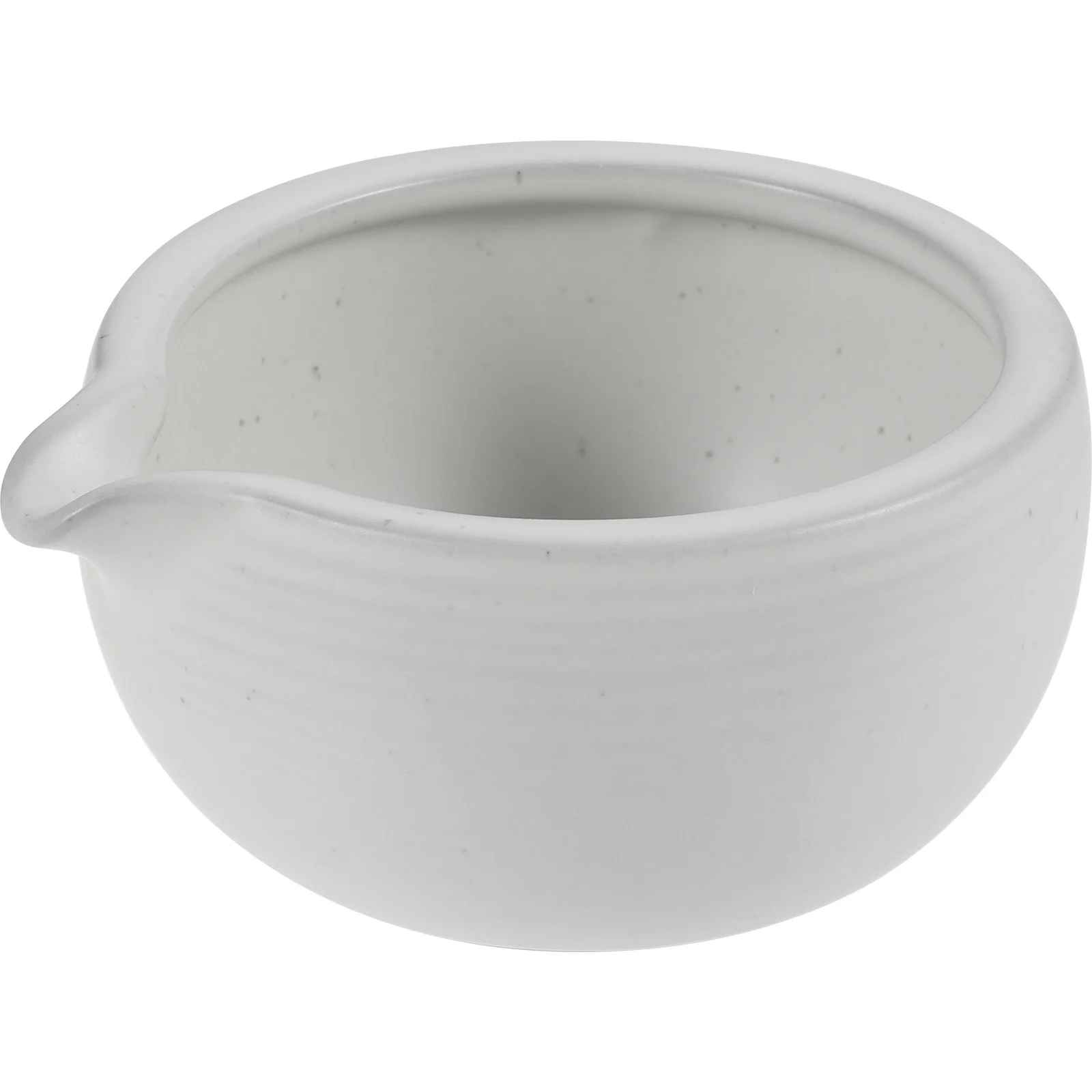 

Japanese Ceramic Matcha Bowl with Spout White Tea Bowl for Tea Ceremony Traditional Ceramic Matcha Whisk Holder